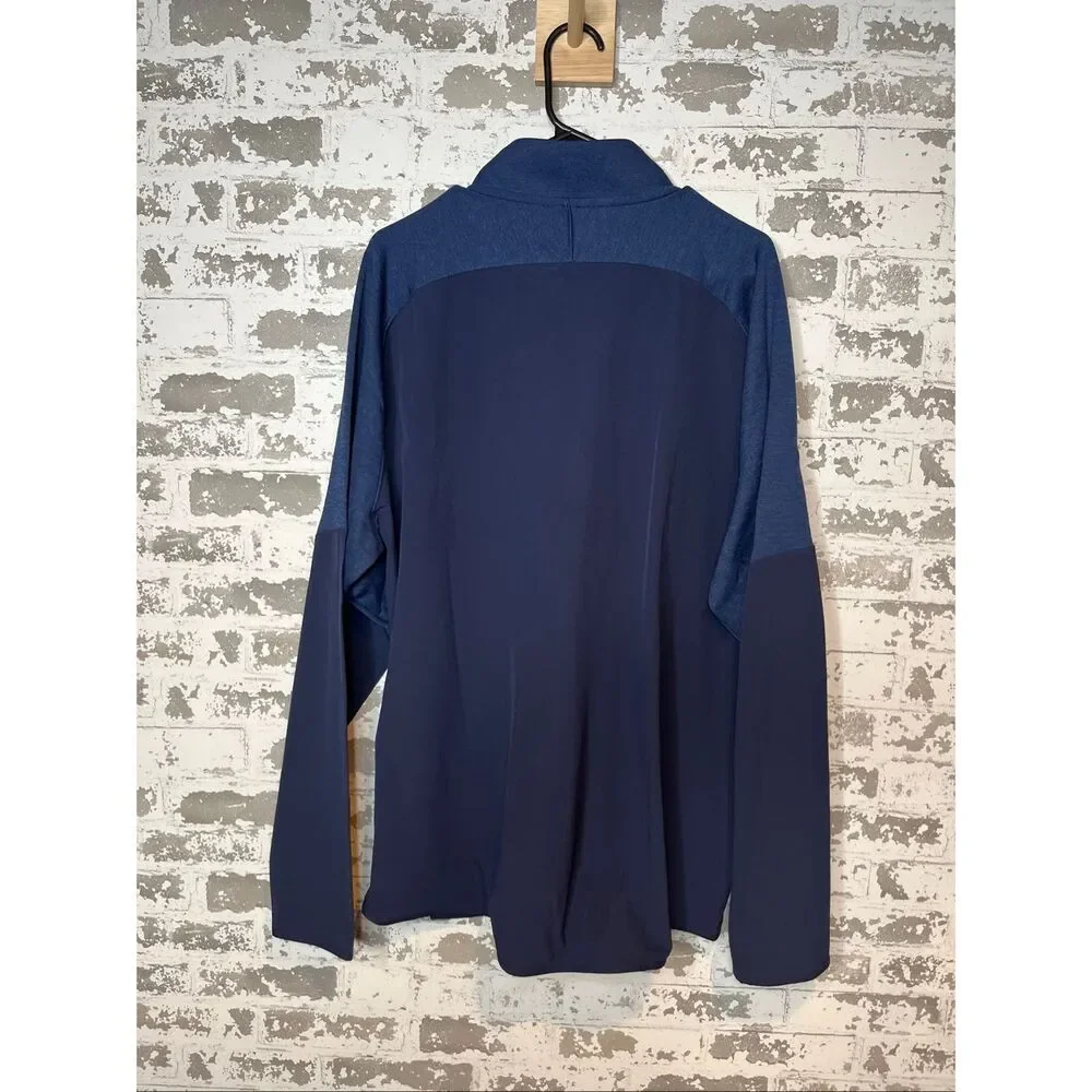 Under armour | men blue two tone 1/4 zip pullover athletic loose fit